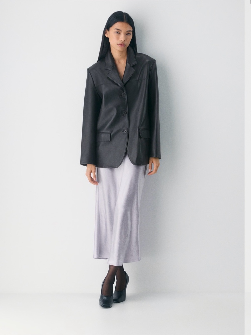 Wilfred lilac Midi A-Line Skirt